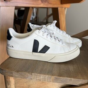 Veja White Campo Sneakers Size 7